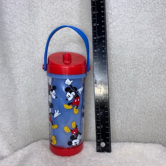Disney Sippy cup Mickey Mouse Magical changeing color 10" with carrying handle - Picture 3 of 10